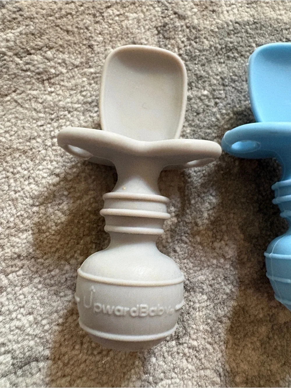 Silicone Spoon Bib Feeder - Blue, Mint, Beige